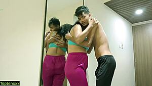 cute indian college teen rides cock in romantic anal assfucking