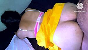 big ass desi bhabhi rides cock hard in bra and petticoat!