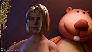 Emma Frost Punishes Squirrel Girl with Strapon Anal in Bedroom Femdom