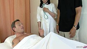 Skinny Asian Nurse Takes Rough Dp And Anal From Patients In Hospital