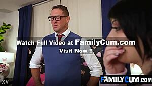 Hey stepdad, catch stepbro fingering my wet pussy doggystyle now??