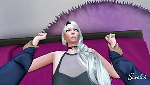 blonde slut sucks thief's cock then bends for rough interracial fuck!