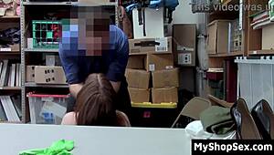 Lp officer bends spying thief over for tight pussy doggystyle handling!