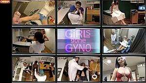 misty addams spreads ass for anal fingering in latex gloves feet up close backstage