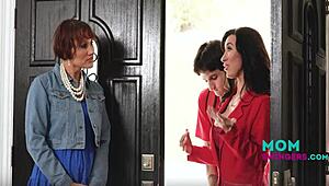 bold family foursome bangs next door with lily lane and kell fire