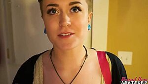 Tattooed Petite Blonde Micah Milks Thick Boner with Inked Passion