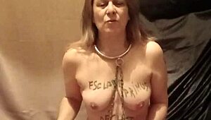 Slave Endures Belt Whips in Intense Indoctrination Session