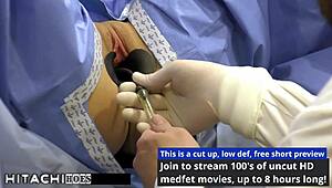 Blaire Celeste Tanned Patient Hitachi Vibrator Orgasm From Doctor Closeup