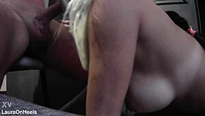 big tits milf with blonde pigtails, you deepthroat my monster cock then swallow every drop?