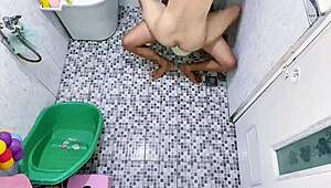 ngintip skinny asian neighbor teen creampied doggystyle in toilet