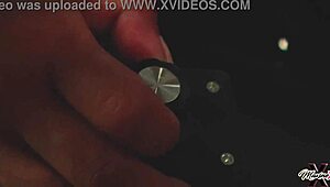 bondage nympho siren thorn squirms as maxine x's machine fucks her wet pussy