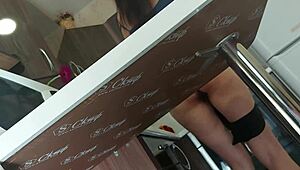 Feel my toy sliding perfect into this hairy milf mommy's juicy cunt?