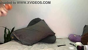 latina amateur slut masturbates fat asshole with dildo first time homemade wet