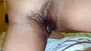shy vietnamese girlfriend's soaked pussy gushes hot cum close-up view
