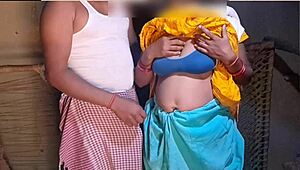 desi bhabhi goes wild on young devar's cock in village 🔥💦 hard pounding!