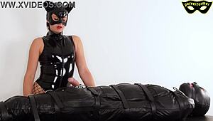 Women Rule with Femdom Bondage Humiliation Boots and Fishnets Domination