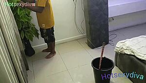 I'm the hotel cleaner who fucks horny chubby celebrity nonstop she loves it so much