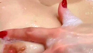 stepmom's big butt exposed naked in bathroom shower