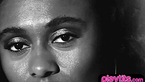 petite ebony milf sways her nude curves seductively during classroom dance session