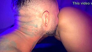 Wife's tight ass ripped open bareback anal creampie by monster bbc bull submissive dripping atm.