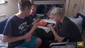 damn this 18+ redhead gf craves stranger's anal pounding and bj on public train 🚂💦