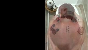 Kiwi Trashy Drunk Milf Submissive Bitch Farting Pussy Close-Up in Toilet Trailer Used Hard by Tattooed Pierced Master