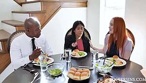 Black Foster Daddy Pounds Asians Ember Snow Summer Hart