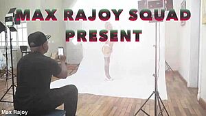 kyra mixes sex cocktails backstage in reality porn show with gangbang crew