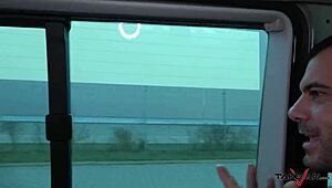 milf secretary's huge tits bounce as she's double pounded deep in moving van reality