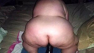 hey check out this big pussy plumper showing off her fat ass and feet
