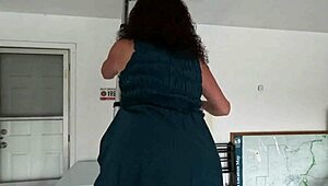 Ali Allure gets drunk with son-in-law then rides his cock doggystyle before creampie