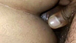 beautiful indian girl takes huge cock deep in her tight ass close-up