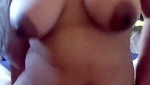 curvy latina ex-girlfriend with big natural tits rides cock cowgirl style moaning wet in homemade sex