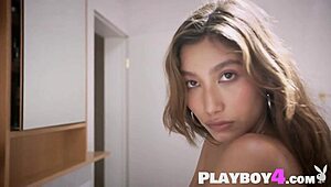 Dominique Lobito's Big Boobs Milf Body Strips to Perfect Round Ass Reveal