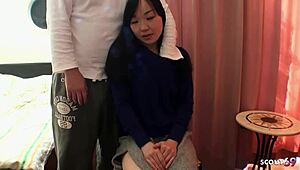pickup petite japanese virgin 18 seduces old guy for uncensored first fuck ride