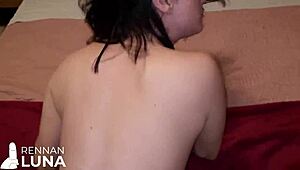 pretty young paula moans loud taking big cock deep in her tight ass