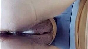 perverted latina massage turns into huge tits slap and sexy office orgasm