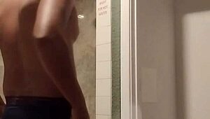 Sexy Shower Scene Part 1 with Steamy Water Cascading over Curves and Skin