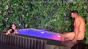 angel lima rides cowgirl then bends over doggystyle with big tits