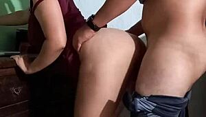 mexican professor fucks nerdy student bitch bent over at home assignment