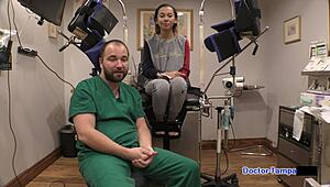 Dr Tampa Humiliates Olympic Failure Kalani Luana in Latex Gloves and Hospital Leggings Spreading