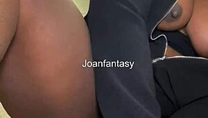 joanfantasy stuffs her ebony ass with toys in bathroom solo?