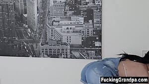 step grandad hey suck my cock step granddaughter? fucked up 😈🍆