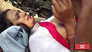 me n my horny indian wife cant resist passionate outdoor fuckin luv it!!