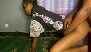 Ebony Babe Moans Loud from Deep Doggy Pounding Pleasure