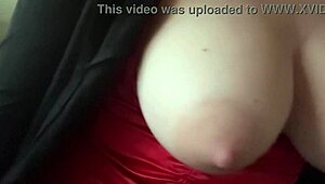 Italian milf Artemisia Love bounces her massive natural tits in slow motion close-up