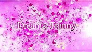 bruna ferrari dildo fucks ass while jerking trans cock solo