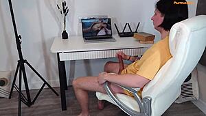 karina fox catches you jerking off... now she wants that creampie in her wet pussy! 🔥💦