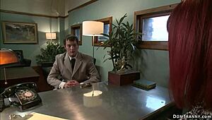 Shemale boss dominates redhead auditioner with kinky anal assfucking hardcore 🍆🔥