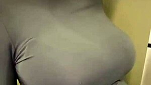 Pregnant Stepmom Bursts Out Milky Tits from Tight Red Bra!